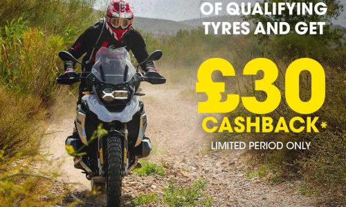 Dunlop Motorcycle Tyres £30 cash back p